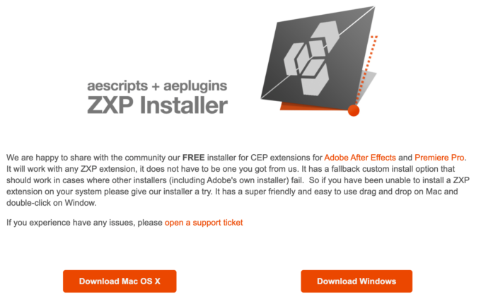 ZXP Installer